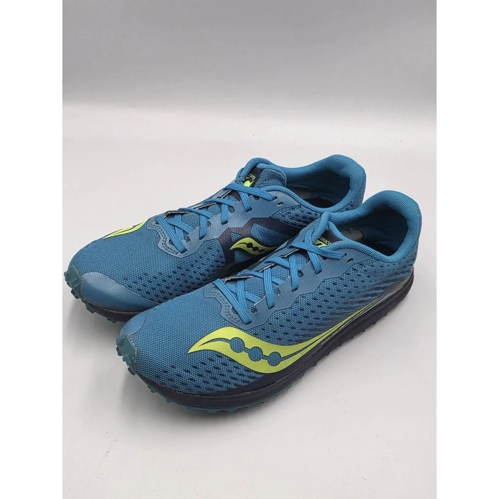 Saucony Kilkenny XC 8 Cross-Country Running Shoes Men's‎ 7 Blue Citron S29068-1
